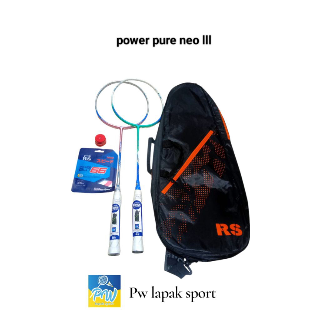 Raket badminton Rs power pure/ power max neo lll