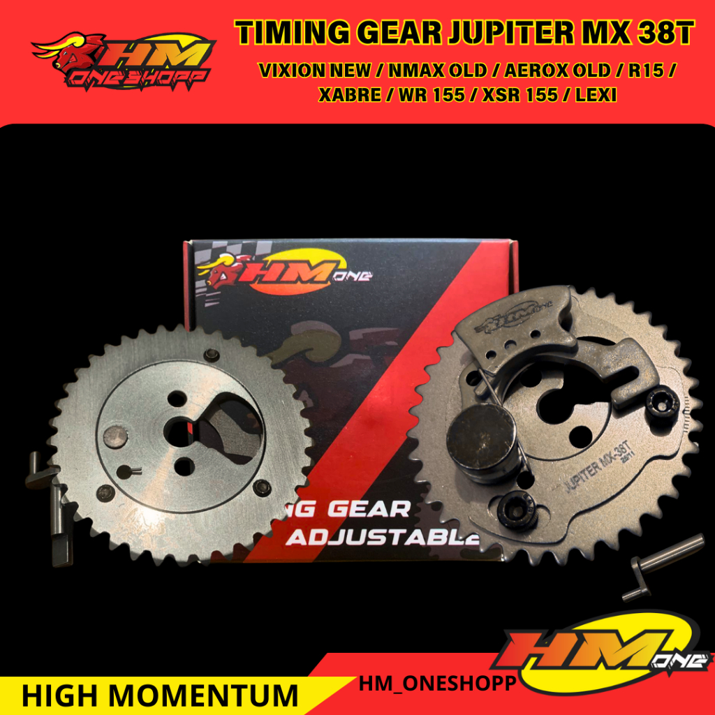 hmone gear sentrik jupiter mx vixion mx king r15 xabre nmax old 38T adjustable gigi sentrik geser