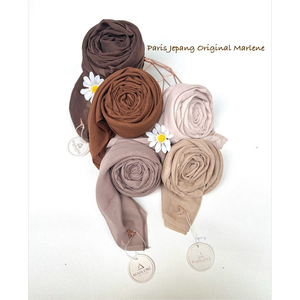 Marlene - Plain Paris Jepang Original (Hijab Segi Empat Paris Jepang Original)