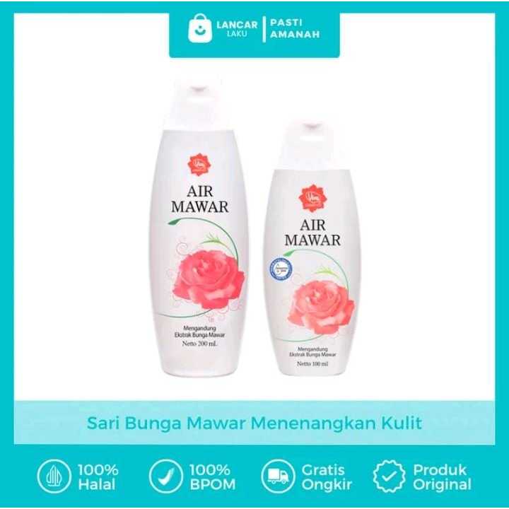 Air mawar VIVA pembersih wajah muka wanita mencerahkan pelembab wajah berminyak dan kusam penghilang