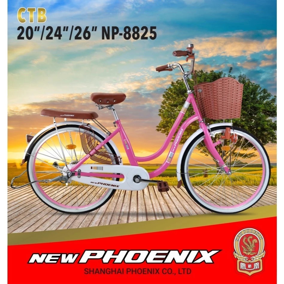 [ BIG SALE ] PHOENIX Sepeda Mini CTB size 20" - 24" - 26" inch Keranjang - Boncengan - Velg Alloy wa