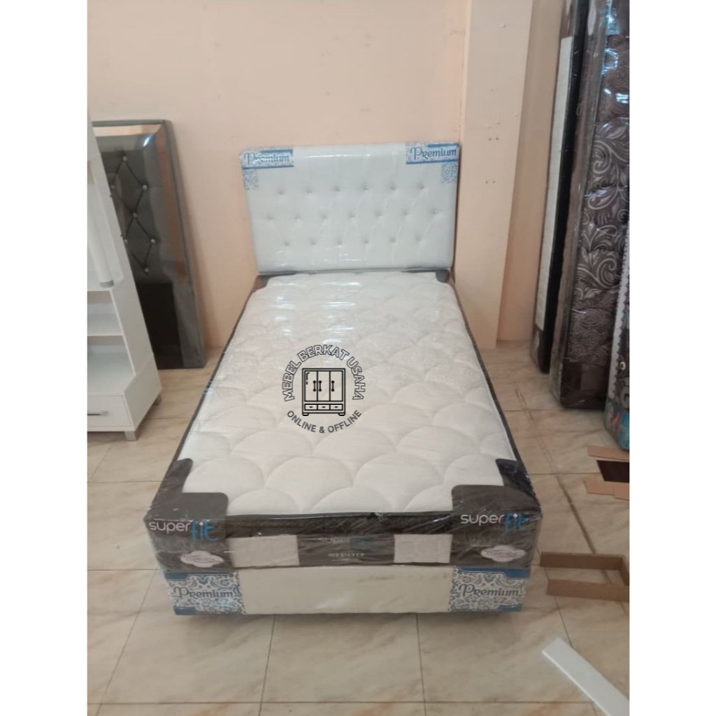 Set Dipan Springbed Superfit Comforta Neo Silver