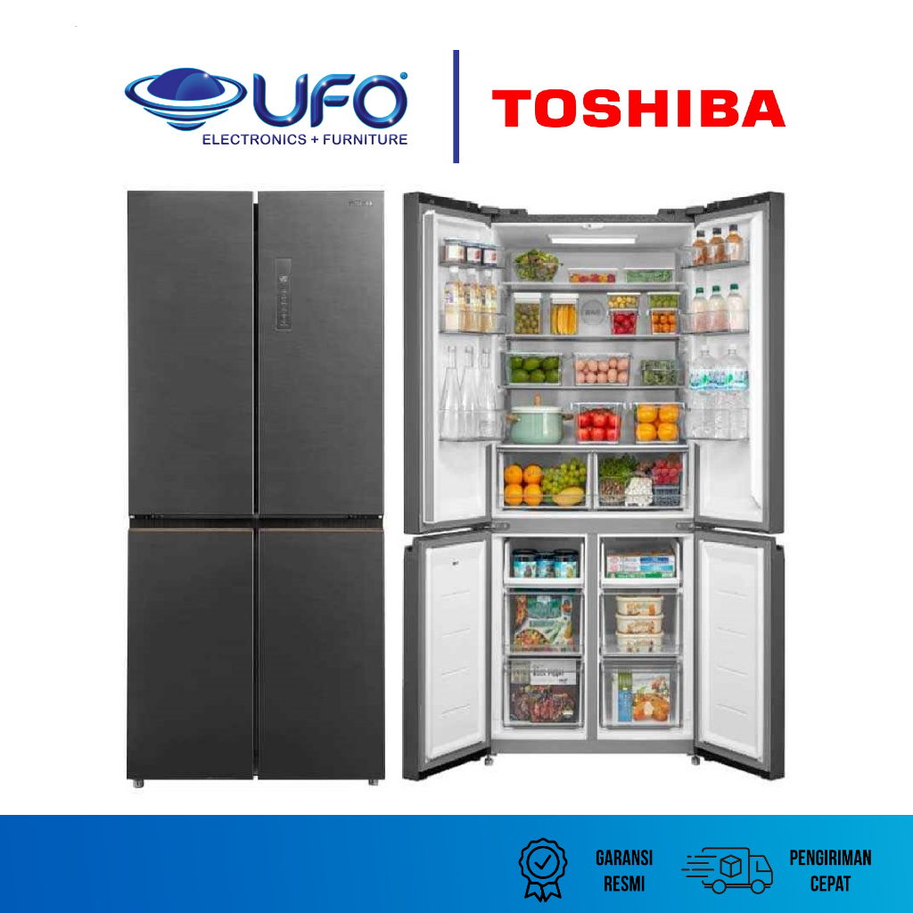 TOSHIBA KULKAS MULTIDOOR REFRIGERATOR GRRF677WIPMF(06)