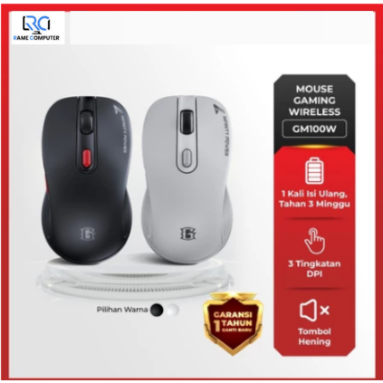 GAMEN Rechargeable Wireless Mouse 600mah Silent Key Pixart