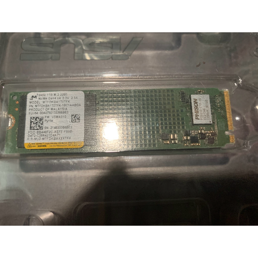 SSD NVME Micron gen4 1TB