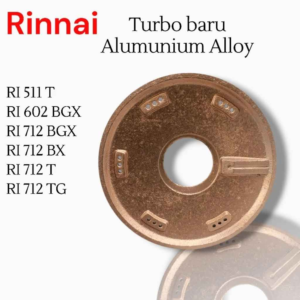 BURNER RINNAI TURBO alumunium Alloy - sparepart kompor gas Rinnai
