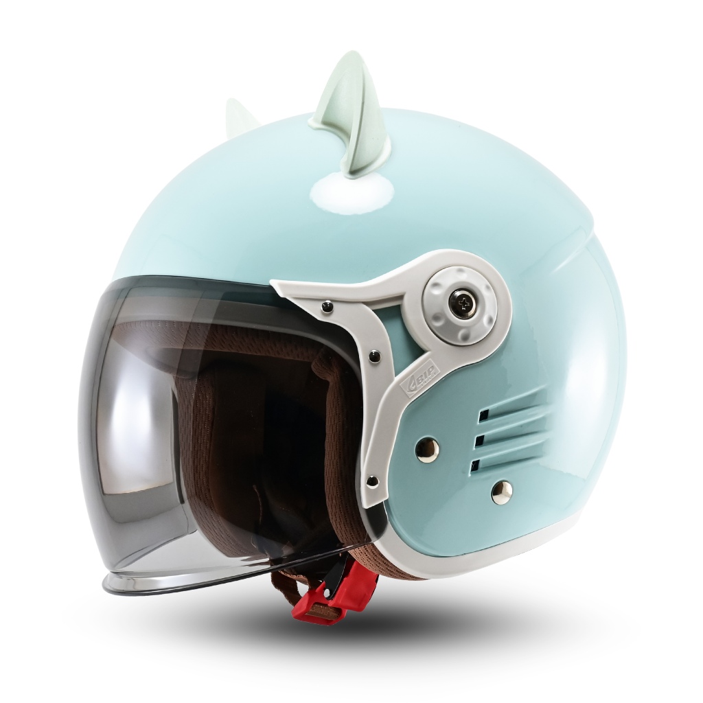 Helm Bogo Retro bipplast Kaca Pilot Full face Hijab Friendly Kuping Kucing Lucu SNI