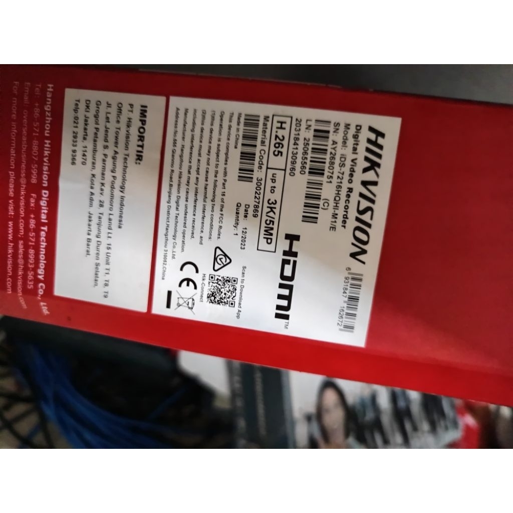 DVR HIKVISION 16 CHANNEL 7200 - SERIES