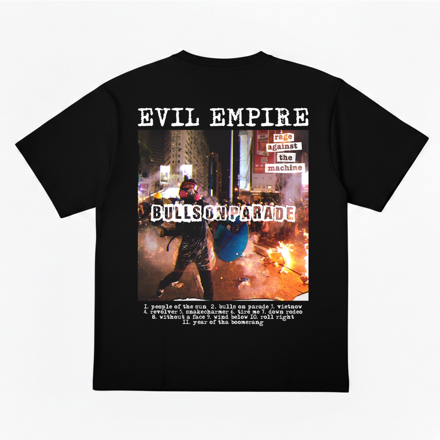 Kaos Musik Distro Band Ratm Evil Empire Vintage