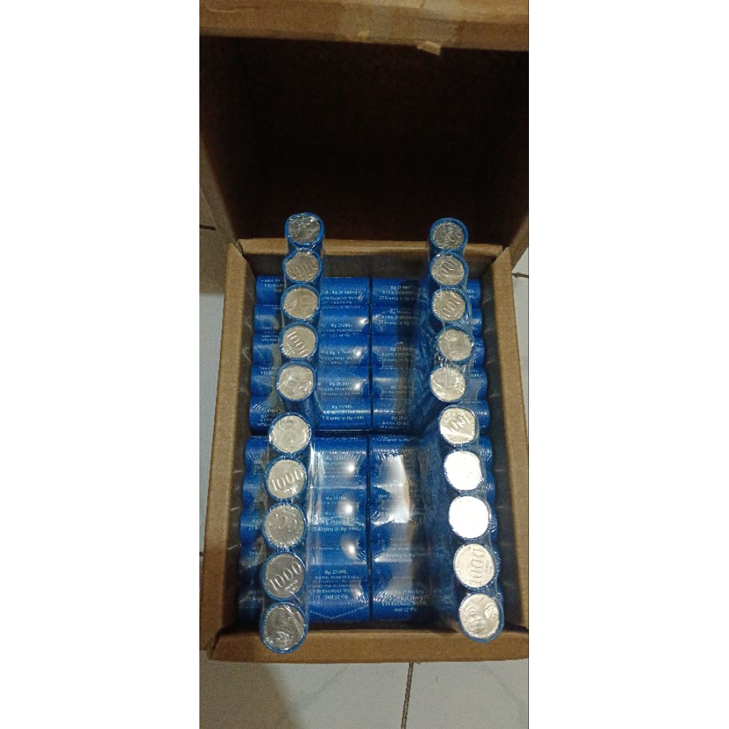 PECAHAN KOIN 1R/KOIN BAHAN LOGAM SERIBU REAL