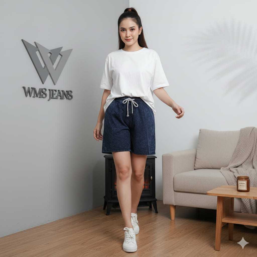 WMS JEANS - Celana Pendek Wanita Hotspants Celana Jeans Pendek Wanita Kekinian