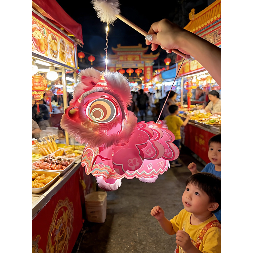 DIY Boneka Kertas Barongsai Mainan Anak Tahun baru imlek | Sincia