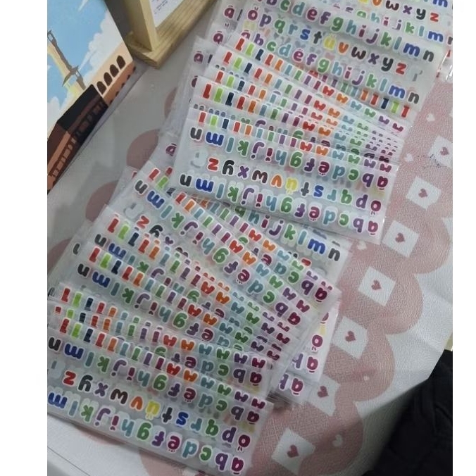 Sentosajaya_1 Font Dtf Sablon A-Z Huruf Alphabet Dtf Dan Elemen Untuk Kaos & Tas & Webbing