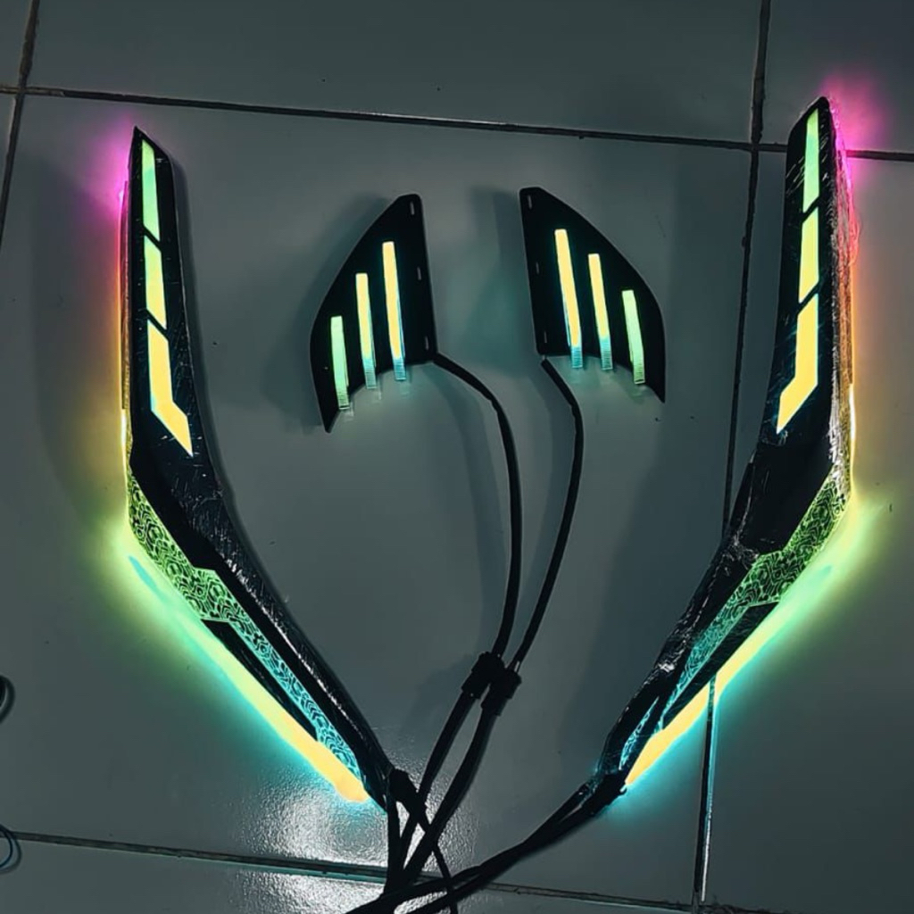 DRL ALIS VARIO NEW 125/150 2018-2024 DRL ALIS AKRILIK BERMOTIF RGB BLACKSERIES