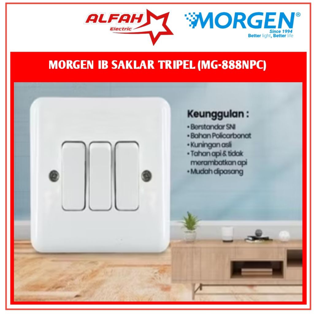 MORGEN IB SAKLAR TRIPEL (MG-888NPC)