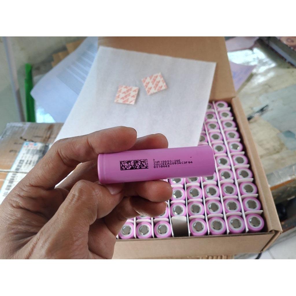 baterai 18650 DMEGC 2600mah kapasitas real