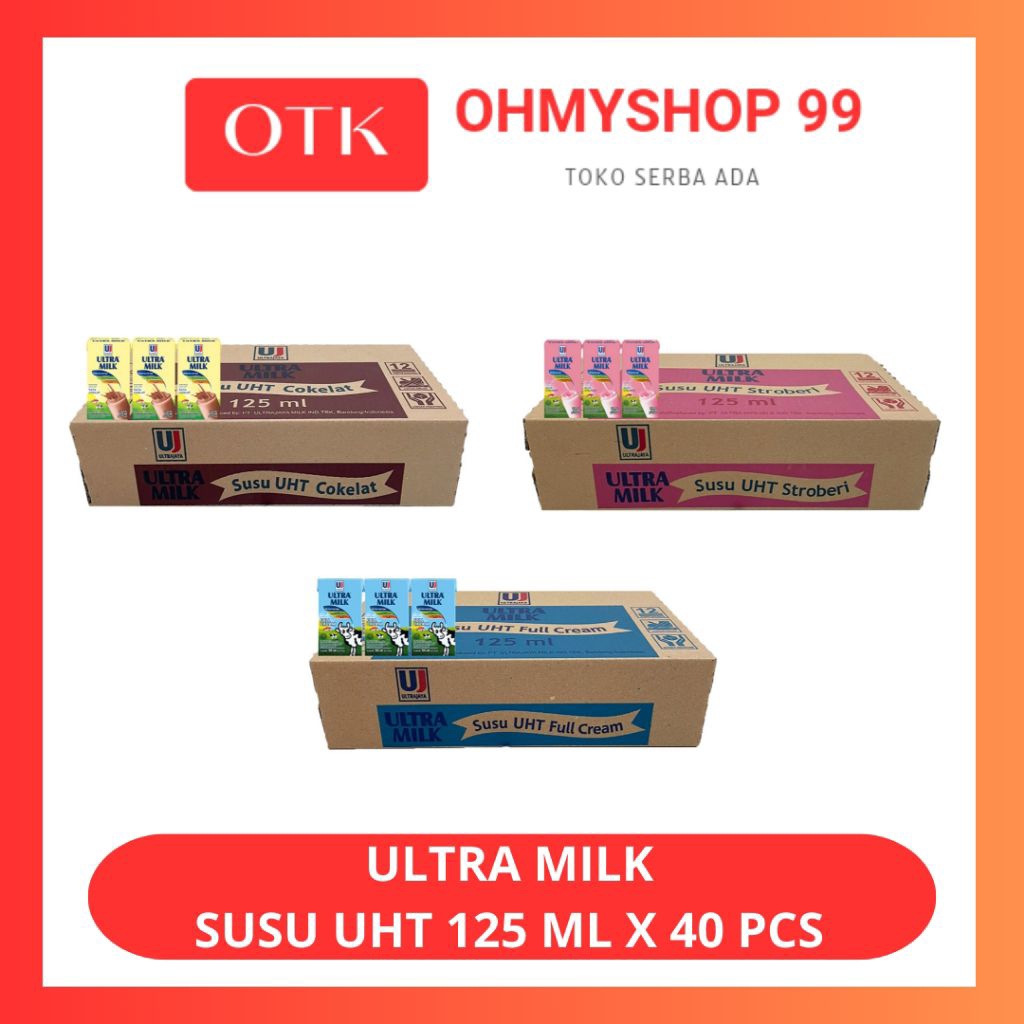 Ultra Milk Susu UHT 125ml - 1 Dus