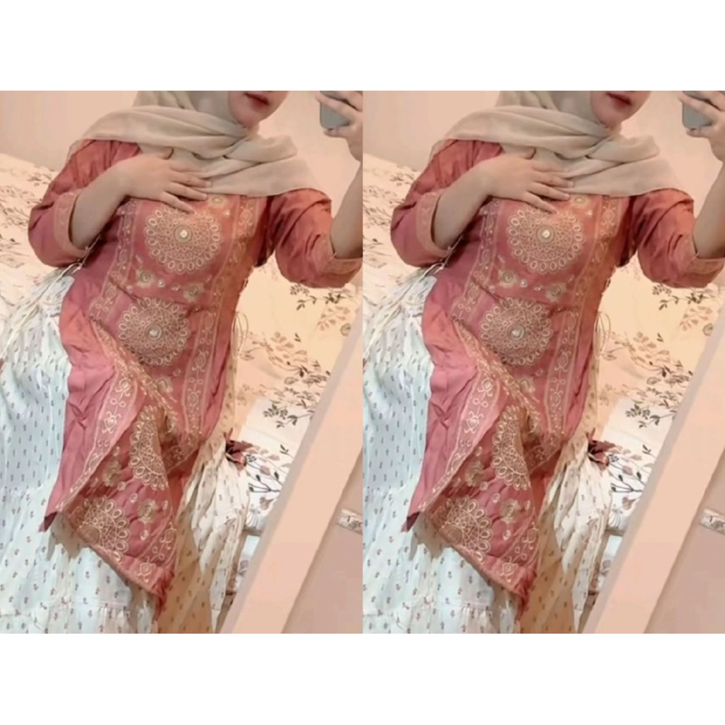 Gamis Hindi Wanita Lidah Terbaru