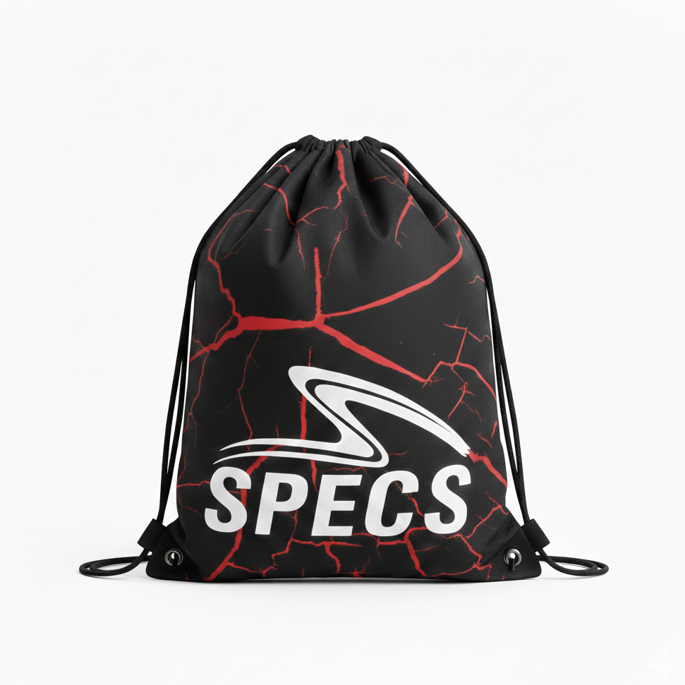 Tas Serut String Bag Olahraga Gymsack Tas Futsal Sepak Bola Specs Retak Merah