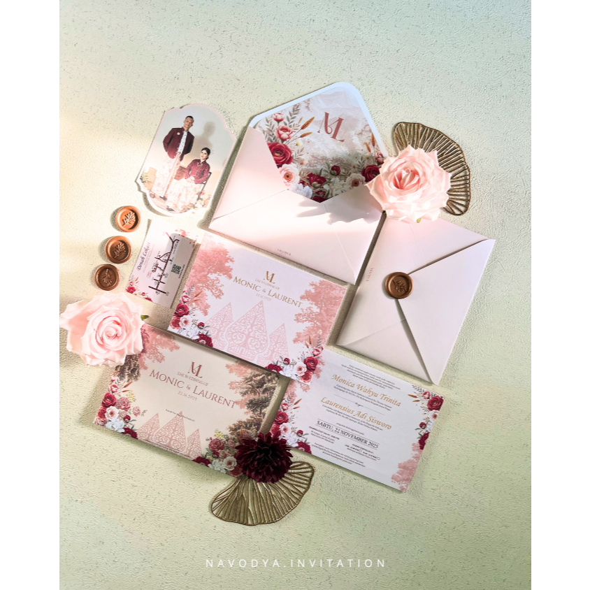 Undangan satuan hardcover amplop tanpa minimal order (bisa untuk kebutuhan photoshoot/tamu undangan)