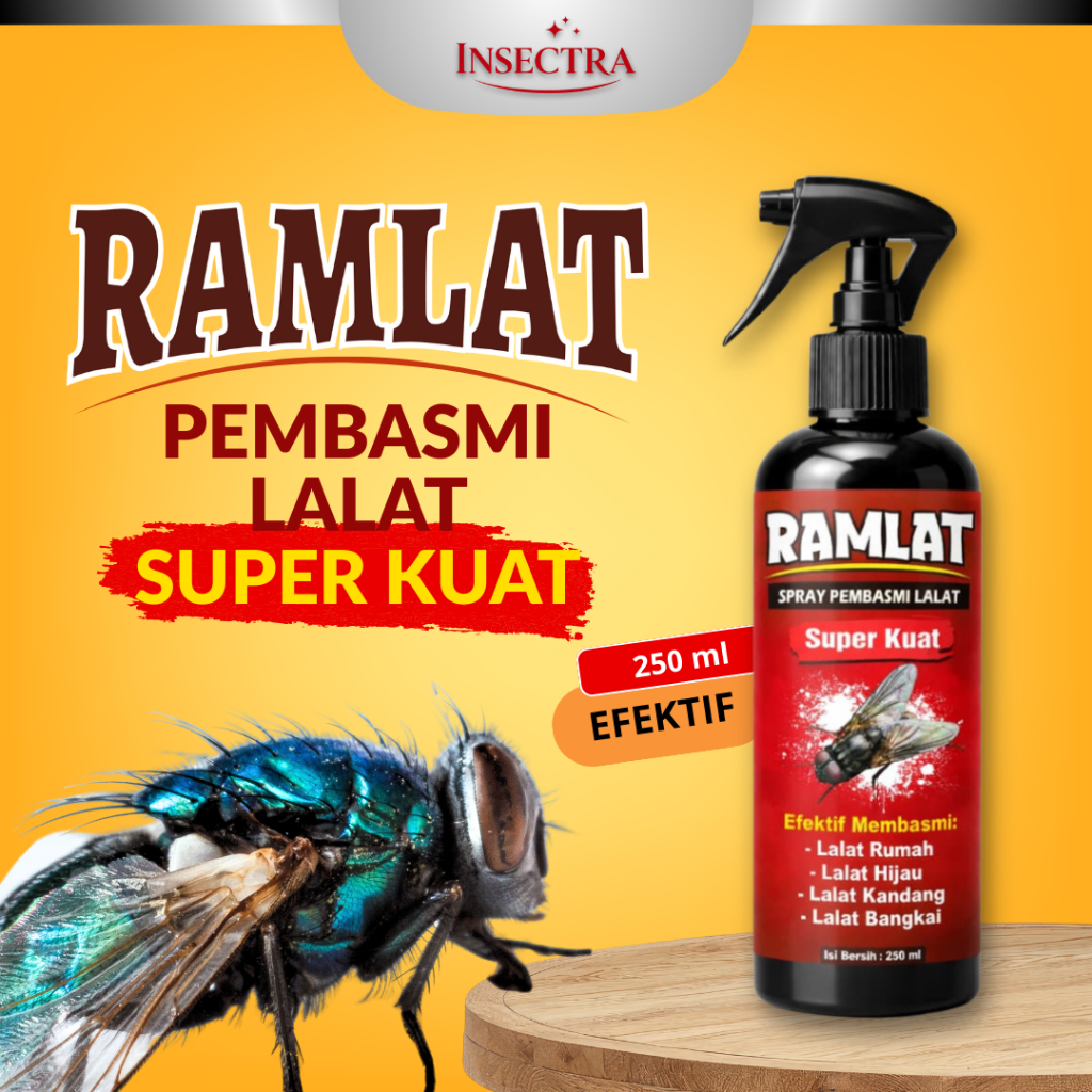Ramlat Ramuan Pengusir Lalat 250ml Super Ampuh Pengusir Lalat Spray Pengusir Lalat