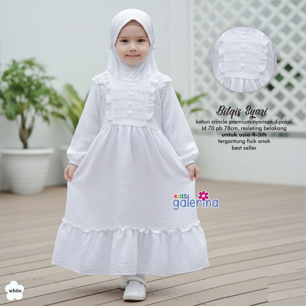 Baju Anak Setelan Anak Gamis Anak Set Jilbab BILQIS