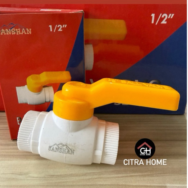 Ball Valve PVC 1/2” Sanshan