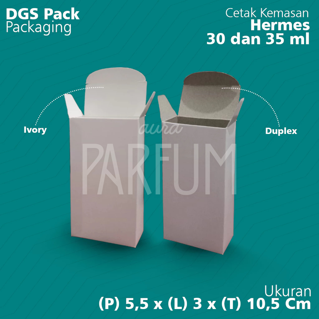 Box Kardus Botol Parfum 30ml 50ml Tebal & Rapi | Packaging Dus Parfum