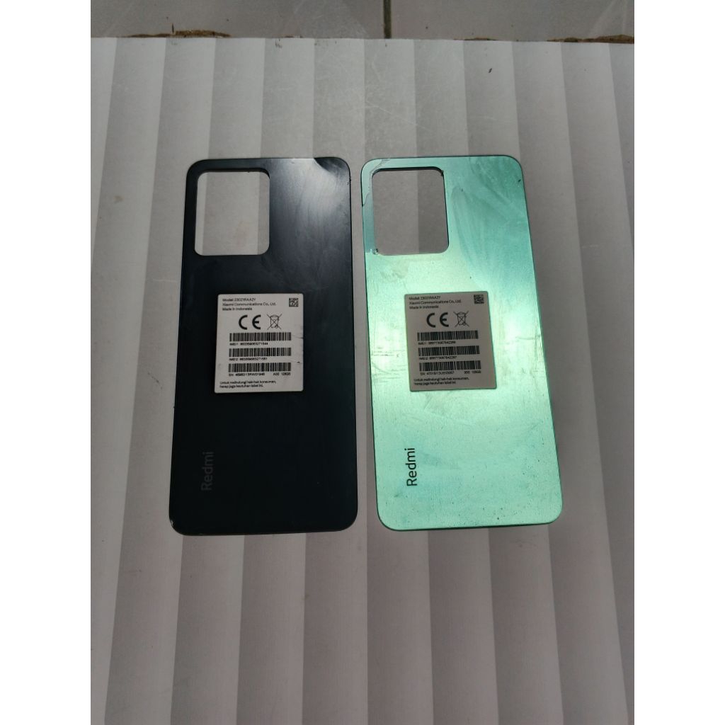 Tutup belakang Minus cacat" Redmi note 12 original copotan asli