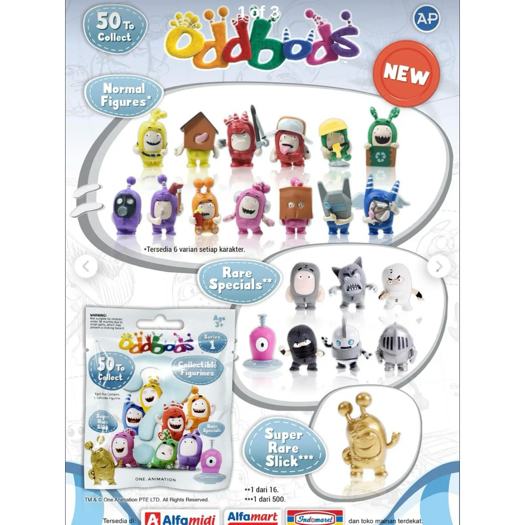 [RARE EDITION] action figures oddbods