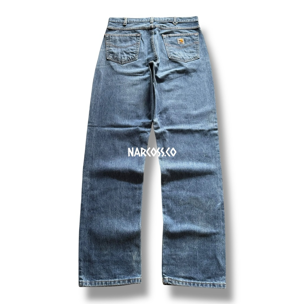 2007' Carhartt Jeans Pants FRB 180 DNM Made in Mexico  kode - K307 size 33-34 (34x36)