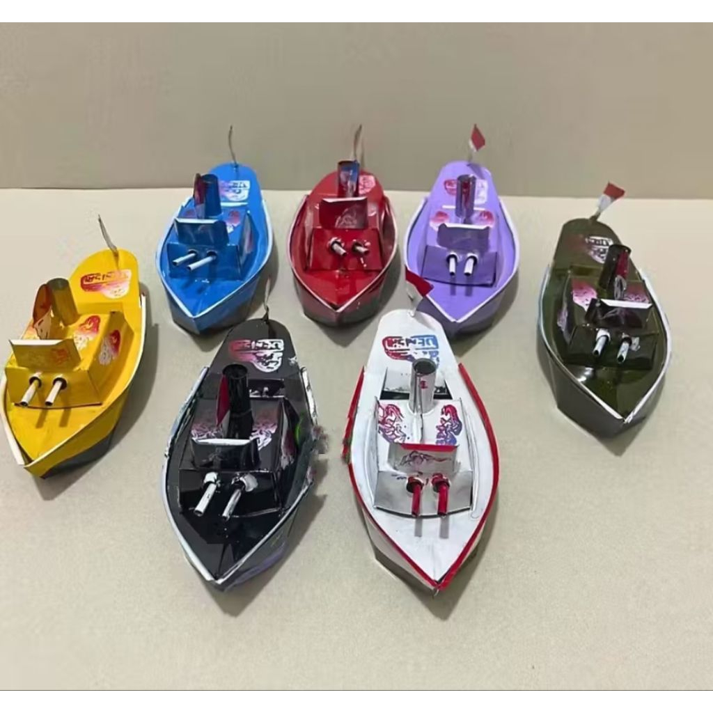 1 perahu otok otok perahu kaleng mainan jadul/ perahu mainan otok otok jadul tradisional