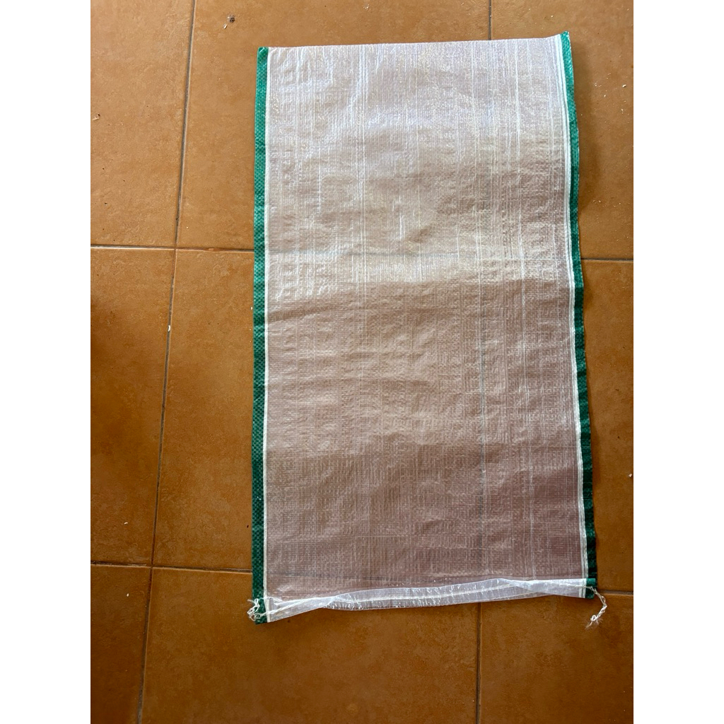 karung beras 20kg transparan isi 50 lembar