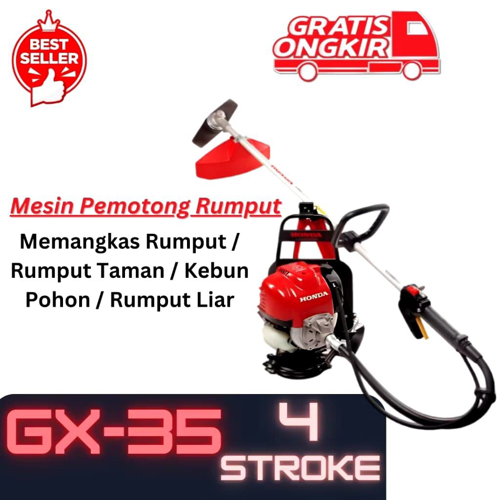 Mesin pemotong rumput GX35 model HONDA ransel mesin pemotong rumput 4 tak mesin pemotong rumput