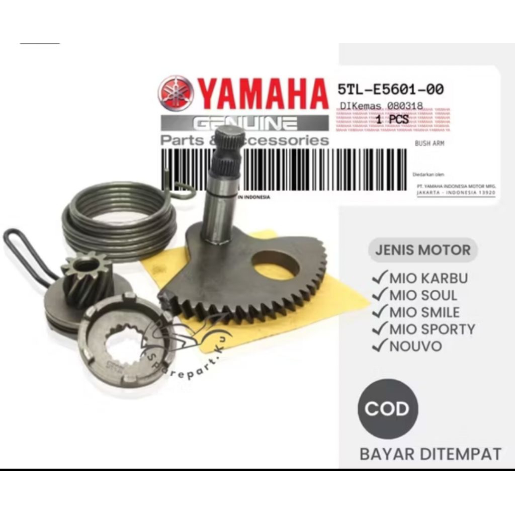 Gear Kick Starter Set Yamaha Mio Sporty Smile Soul Fino Karbu Nouvo ORIGINAL Copotan