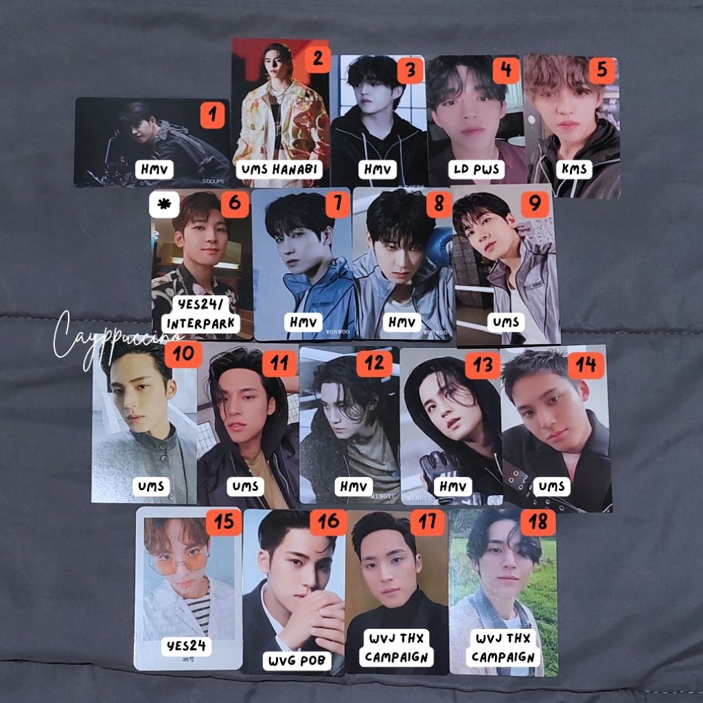[READY STOCK] SEVENTEEN POB LD S.Coups Wonwoo Mingyu Official PC Photocard