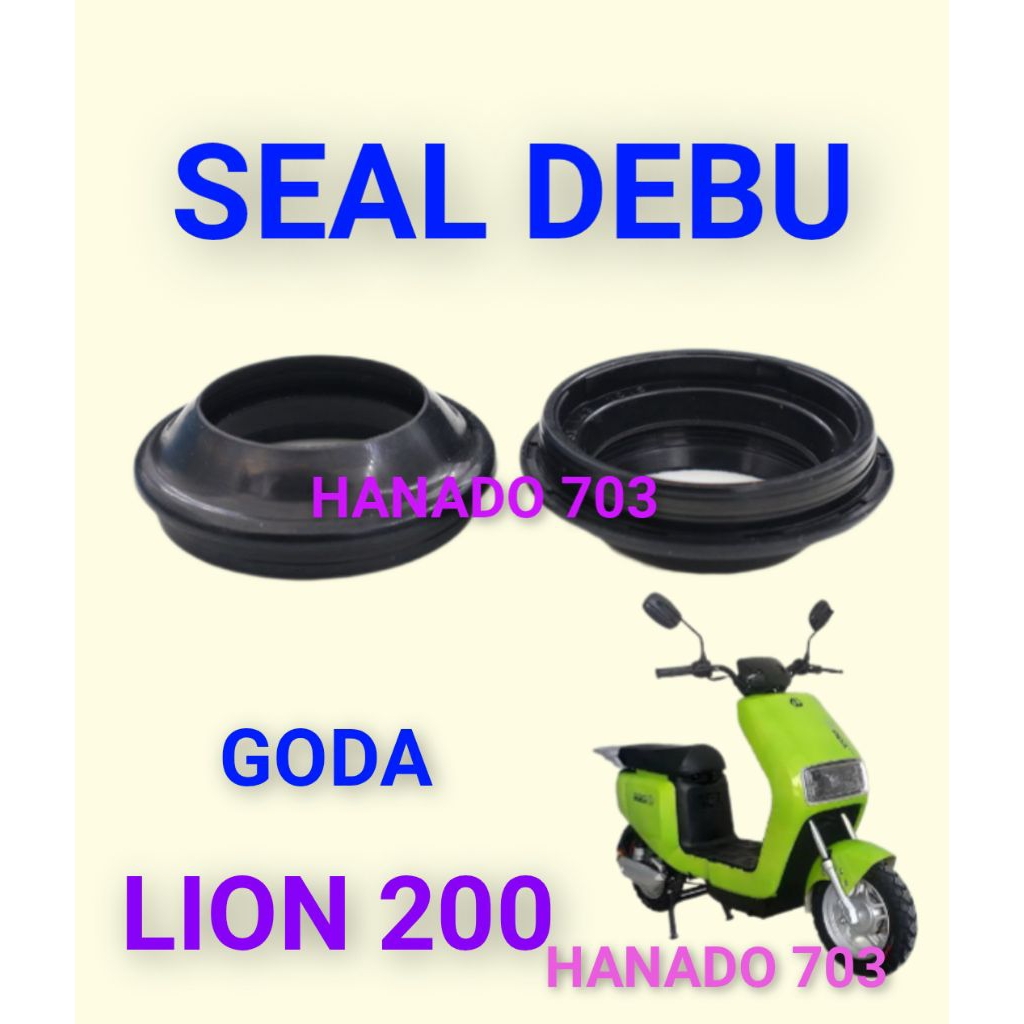 seal debu skok depan sepeda listrik goda lion 200 sil abu shock depan sepeda listrik goda lion 200