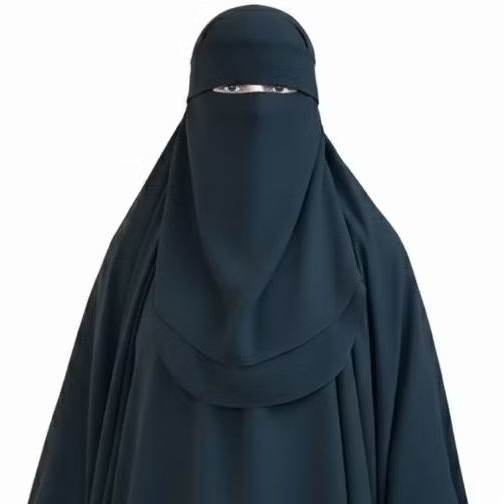 Cadar Niqab Niqob Bandana Poni 2 Layer