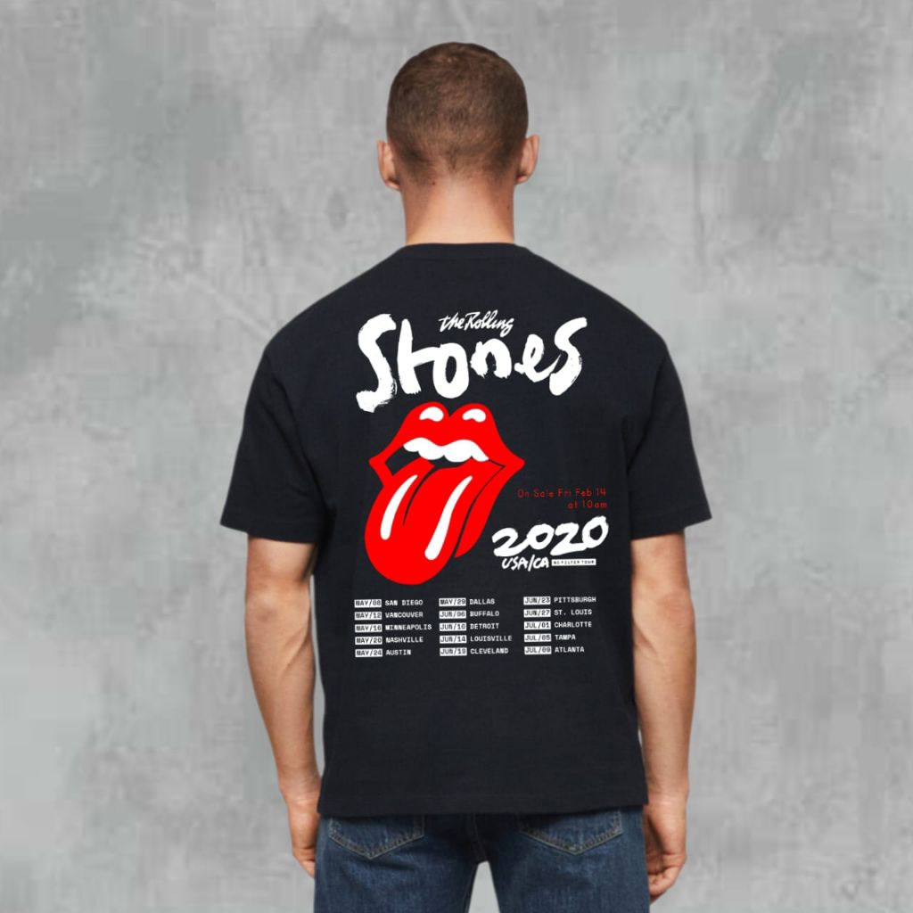 Kaos Band The Rolling Stones 100% Katun Combad 24s Premium | Kaos Rolling Stones | Baju Rolling Ston