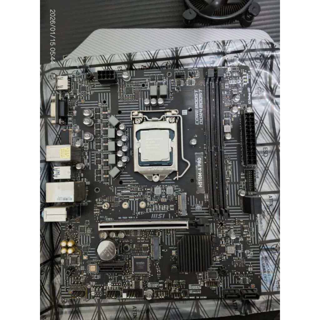 paketan cpu mobo i3 10105f + msi h510m a pro