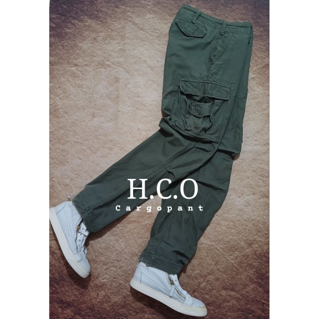 Celana cargo keren HCO bahan tebal model reguler bekas pakai