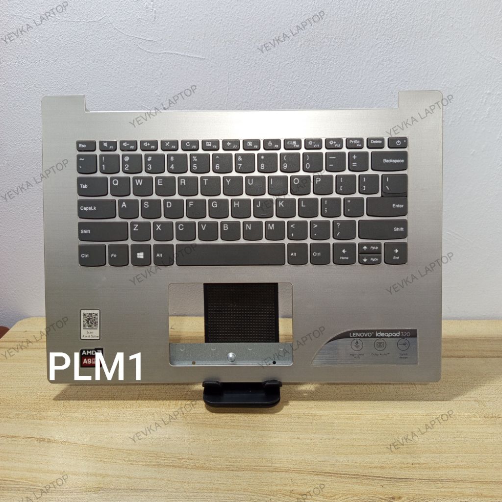 [ SILVER ] Palmrest Lenovo Ideapad 320 330 14 Inch Normal Tested Seken Original [ frame cover casing