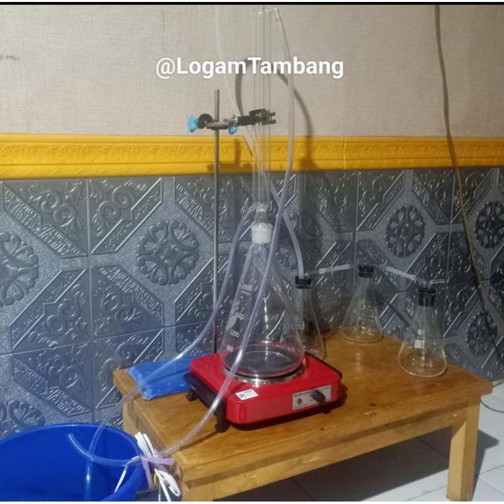 Alat Cukim Pemurnian Emas 2000ml + buku pengolahan Emas