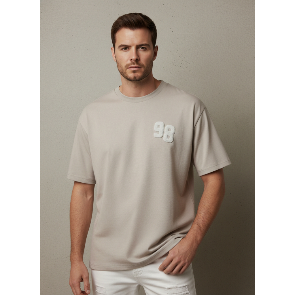 Rave Habbit Artyva Kaos Pria Light Grey
