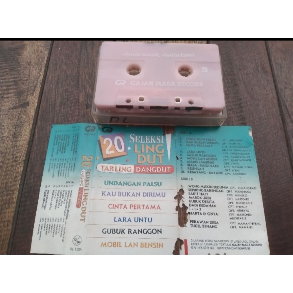 kaset pita tarling dangdut - 20 seleksi lingdut