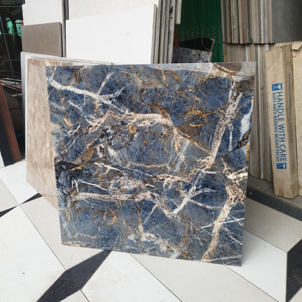 Granite Infiniti Rover Blue 60x60 Glass Polish Granit Motip Marmer