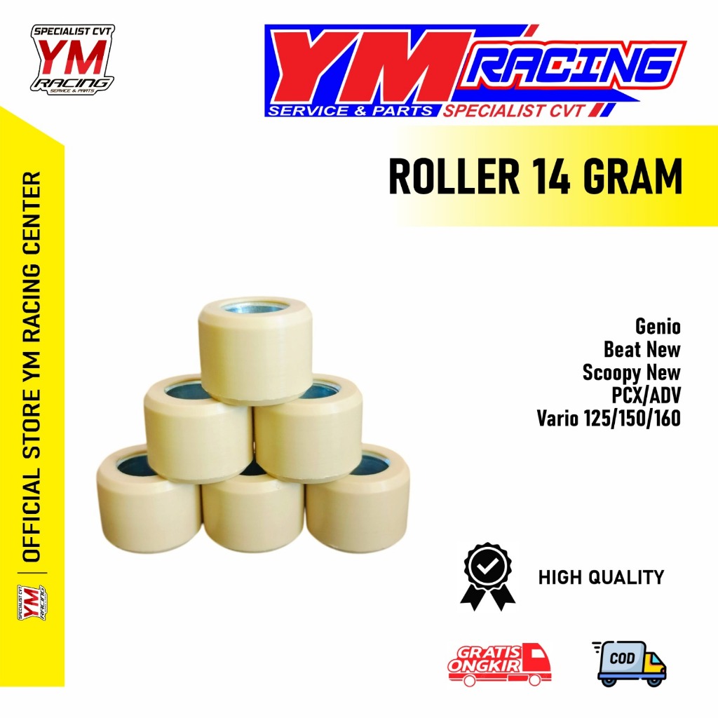 ROLLER SPIN 14 GRAM 1 SET ISI 6 BUTIR / ROLLER SUZUKI SKYWAVE 14 GRAM | ROLLER 14 GRAM SUZUKI SKYDRI