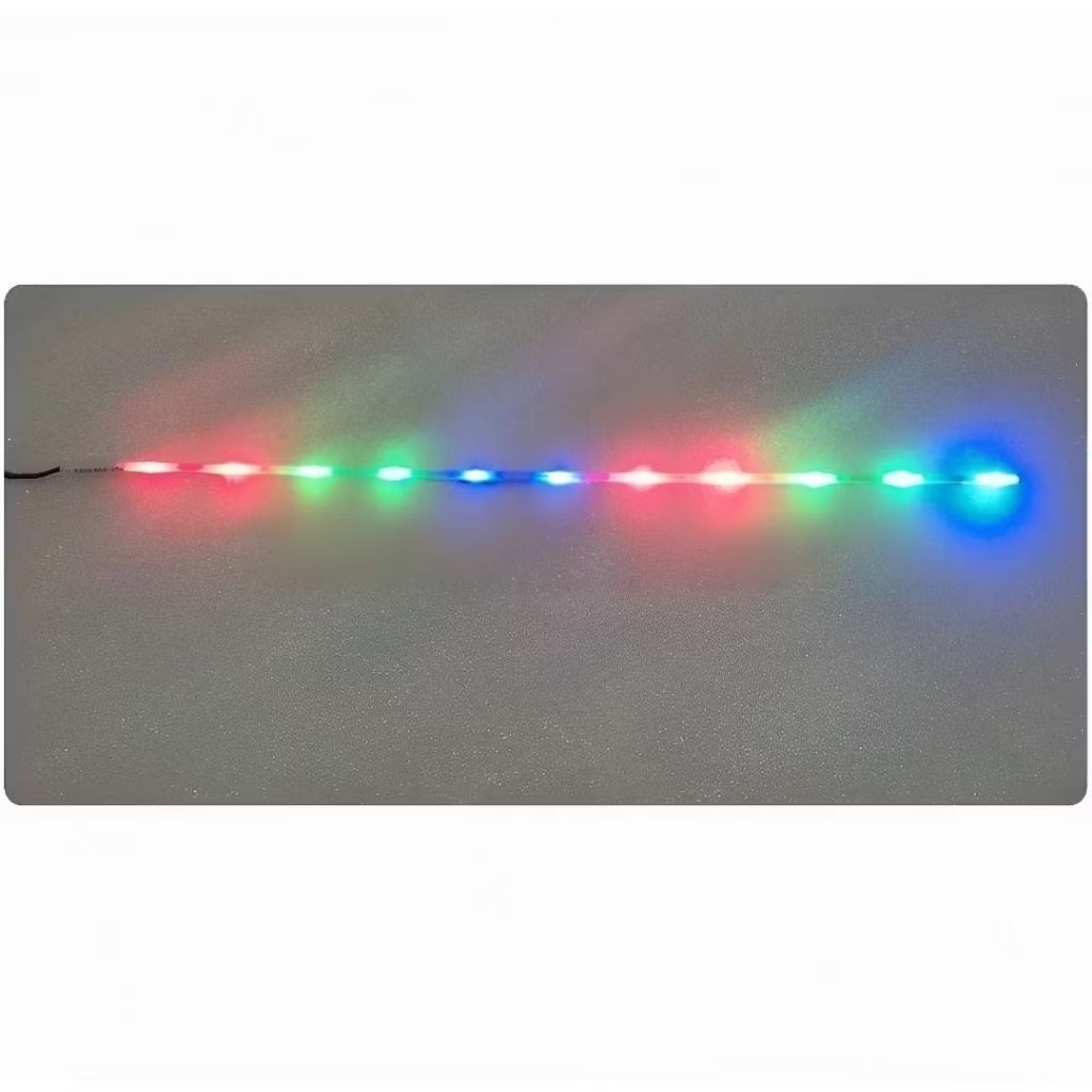 Lampu LED lidi strip layangan RGB Running Tetes Warna Warni 34cm