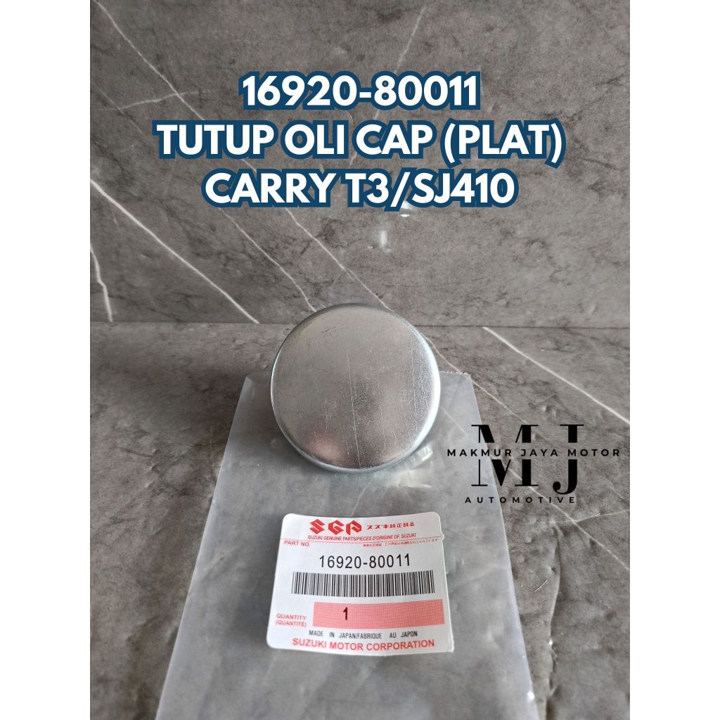 TUTUP OLI MESIN KATANA, CARRY 1.0 LAMA, JIMNY 16920-80011