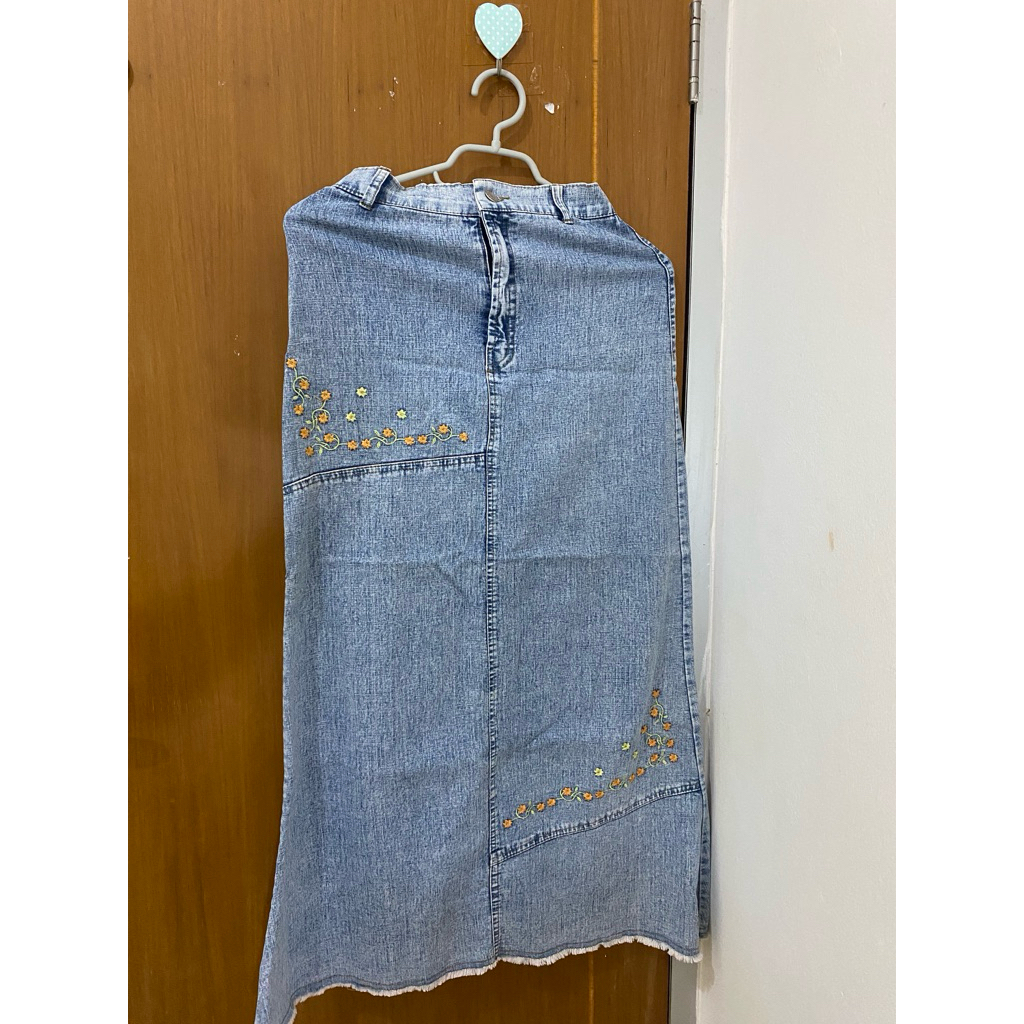 rok jeans bordir